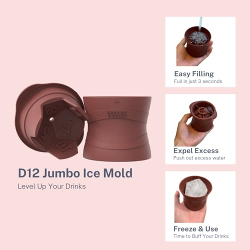 D12 Dice Jumbo Ice Mold - FreezeForms