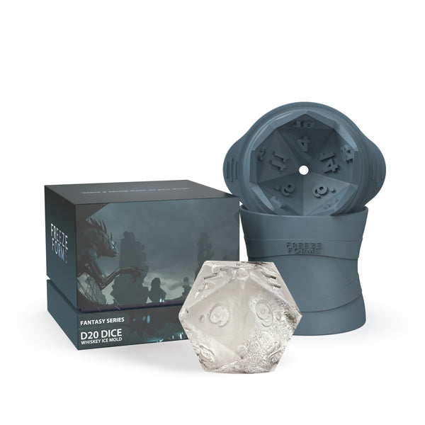 D20 Dice Jumbo Ice Mold